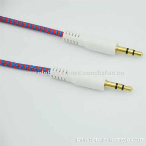 3.5mm Audio Video Cable with Nylon Braided